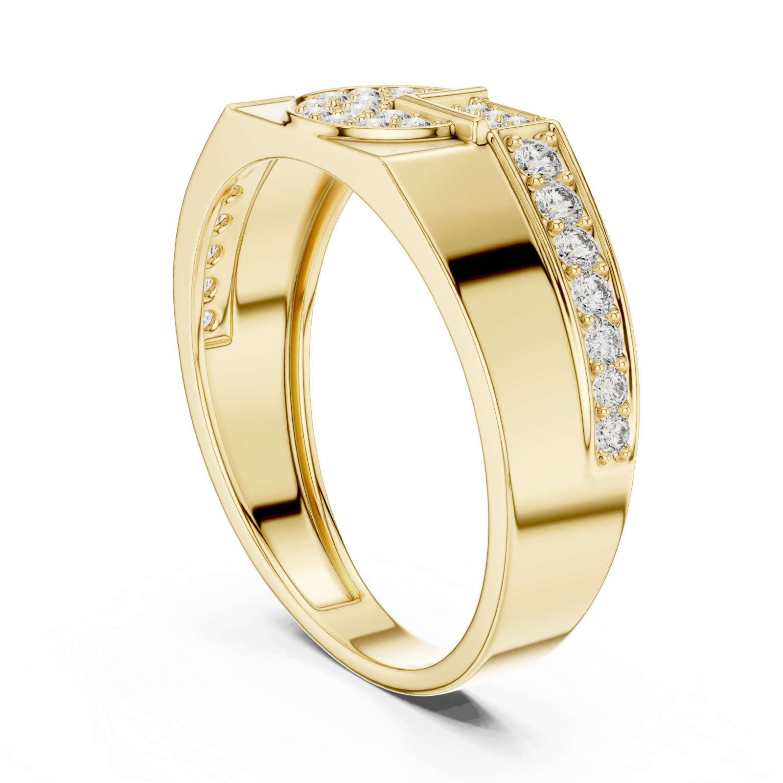  Gold Twilight Harmony Stackable Cocktail Ring Left View
