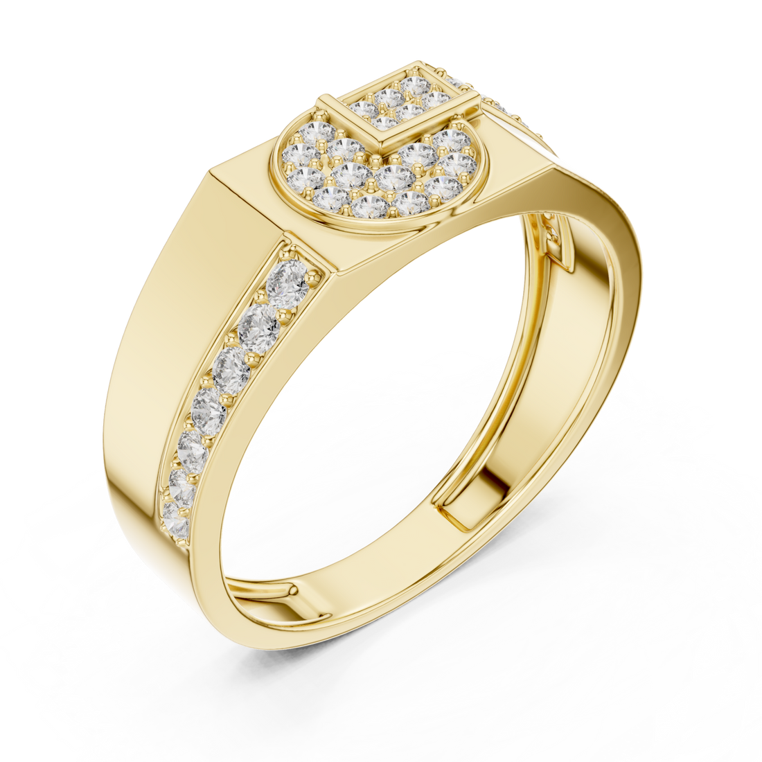 Gold Twilight Harmony Stackable Cocktail Ring Right View