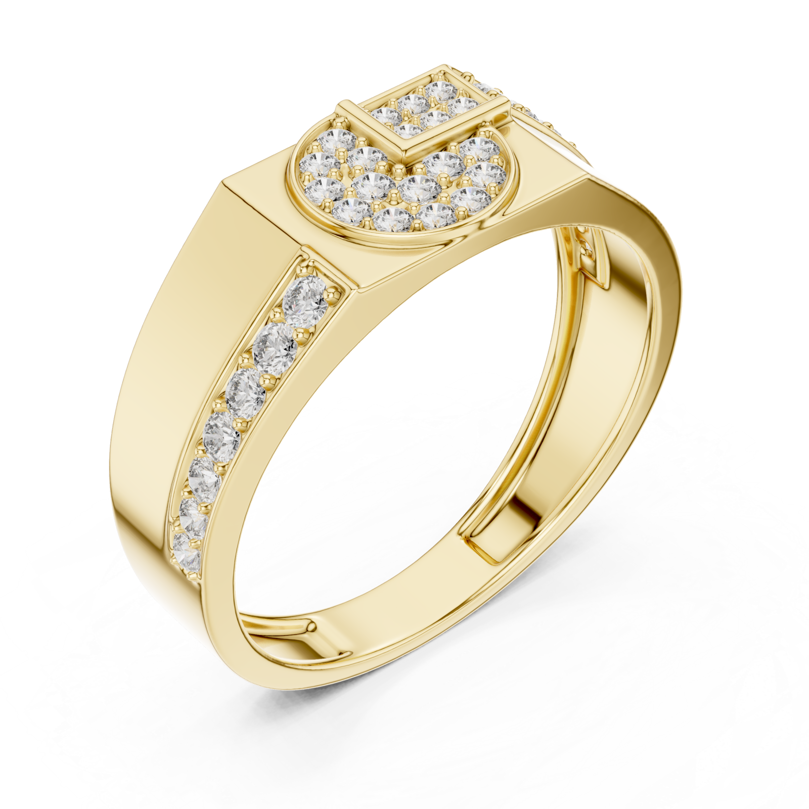 Gold Twilight Harmony Stackable Cocktail Ring Right View