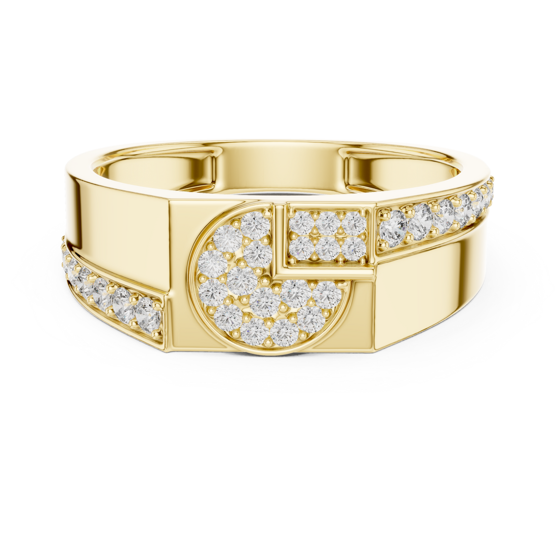Gold Twilight Harmony Stackable Cocktail Ring Right View