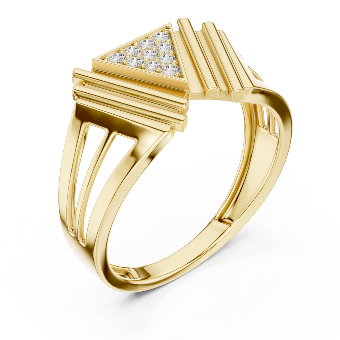 Gold Eclipse Mirage Signature Band Right View