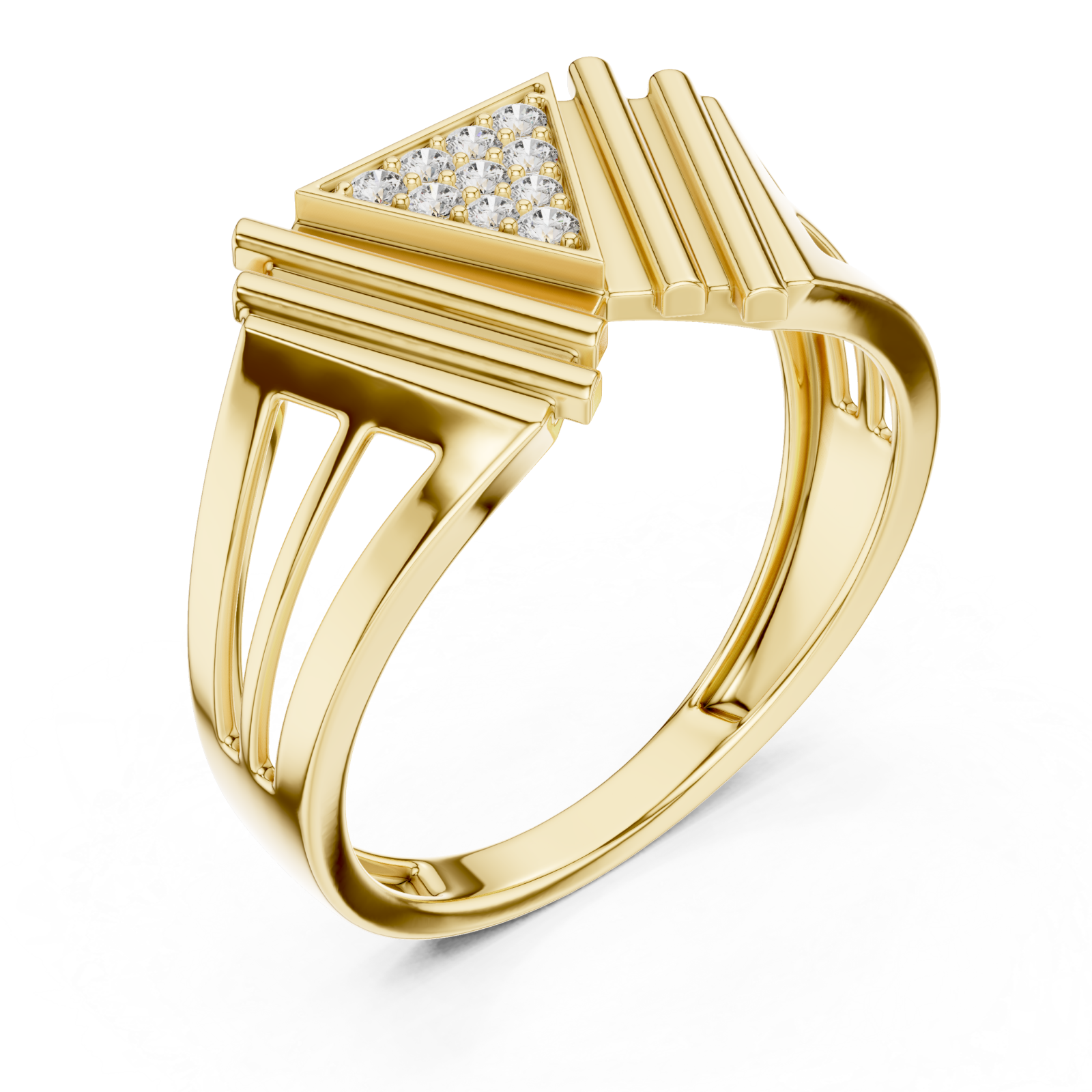 Gold Eclipse Mirage Signature Band Right View