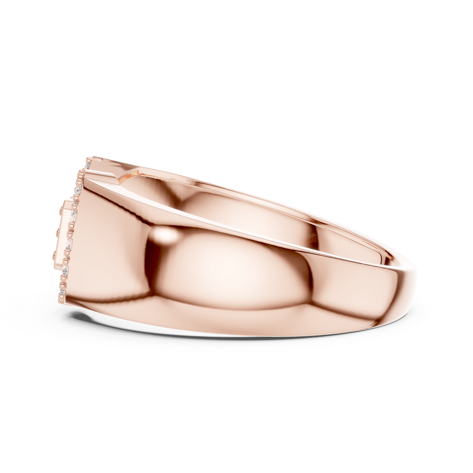 Rose Gold Pure Grace Signature Statement Ring Side View