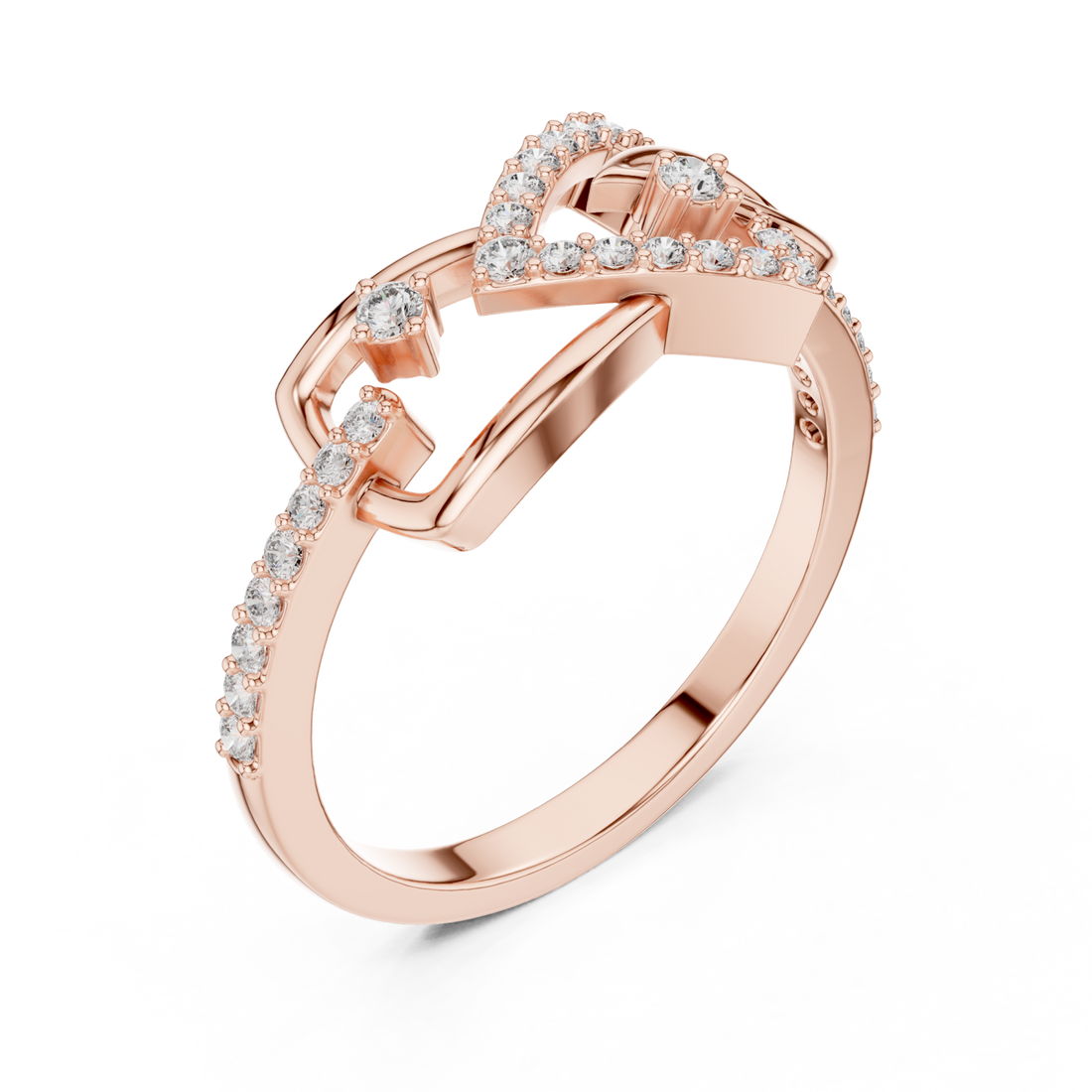  Rose Gold Infinite Charm Ribbon Band Right View
