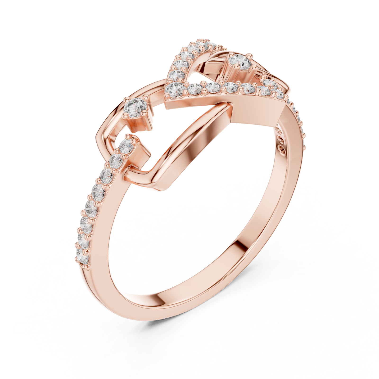  Rose Gold Infinite Charm Ribbon Band Right View