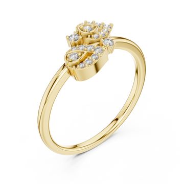 Gold Radiant Pristine Charm Band Right View