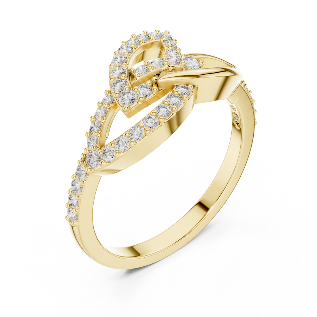 Gold Luminous Knot Embrace Right View