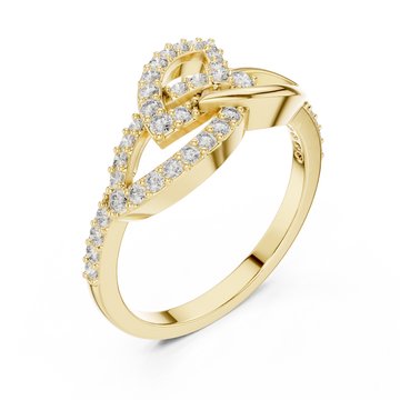 Gold Luminous Knot Embrace Right View