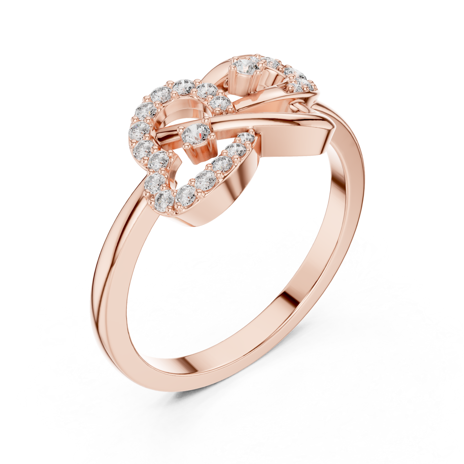 Rose Gold Eternal Muse Elegance Harmony Ring Right View
