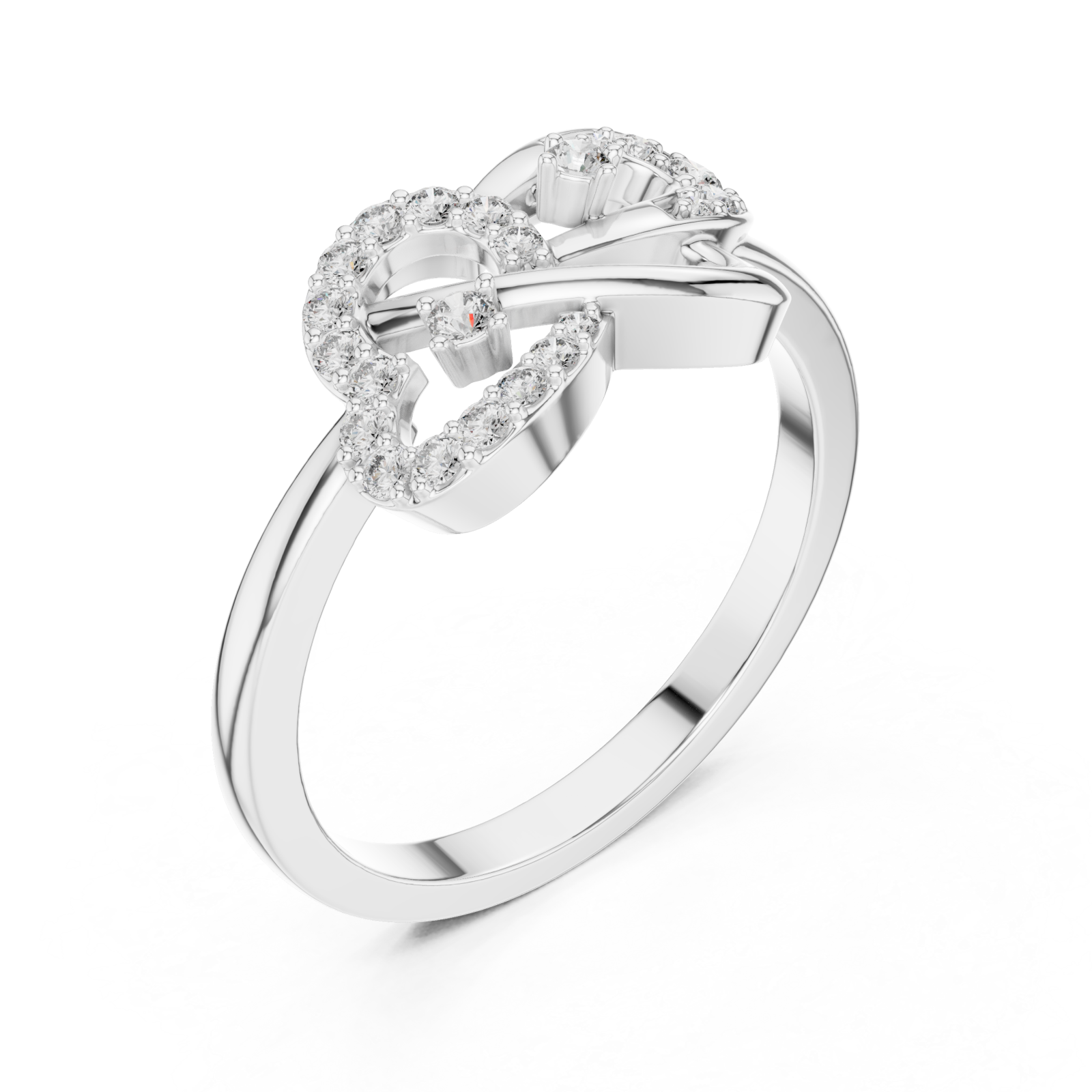  White Gold Eternal Muse Elegance Harmony Ring Right View