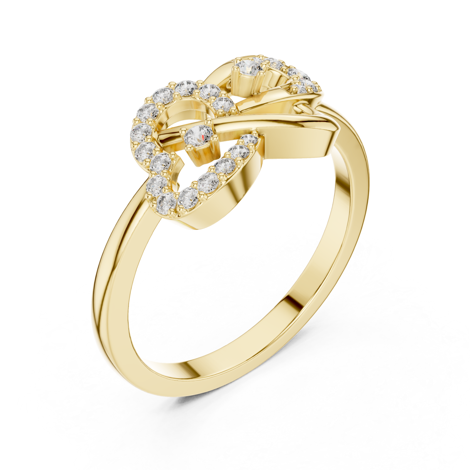 Gold Eternal Muse Elegance Harmony Ring Right View
