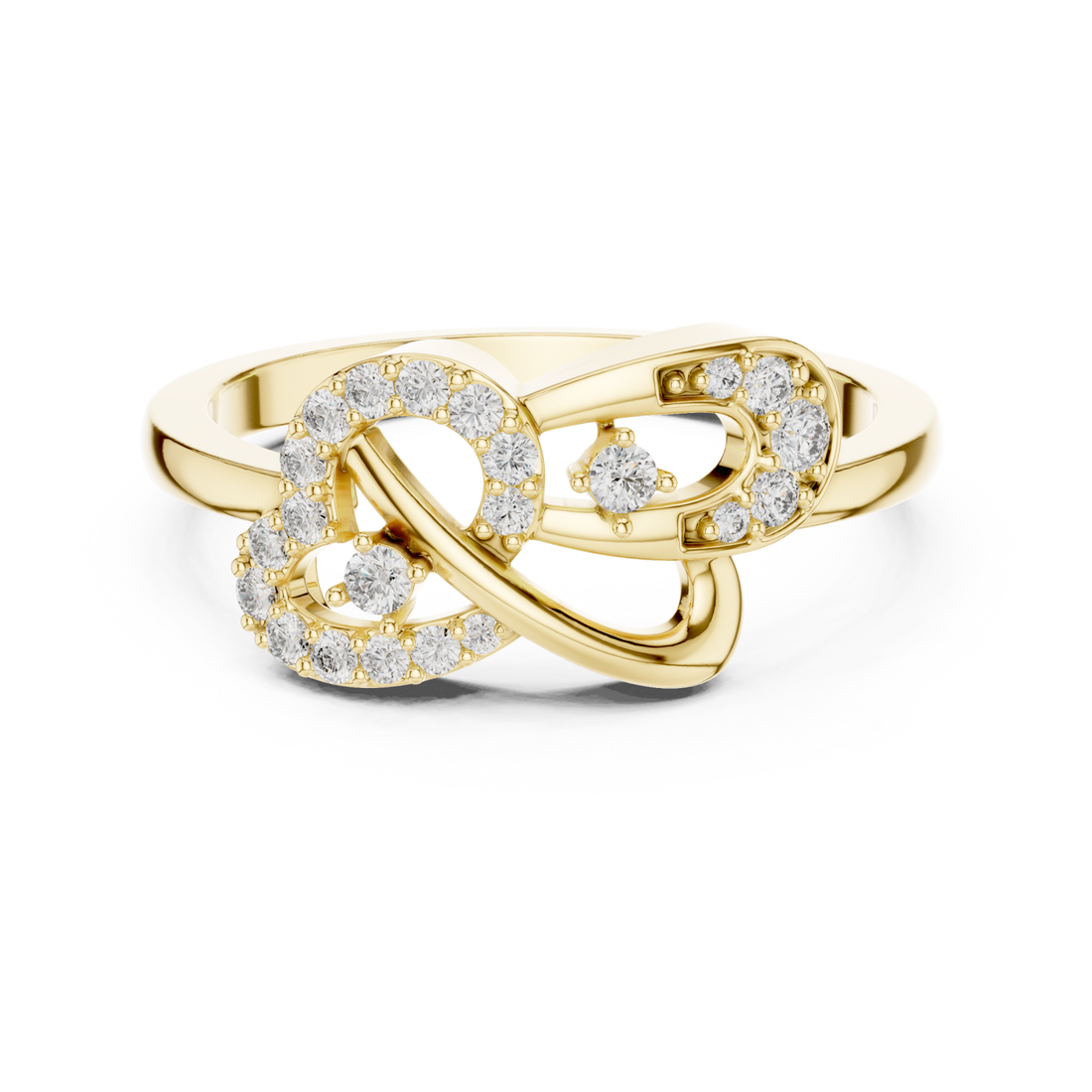 Gold Eternal Muse Elegance Harmony Ring Right View