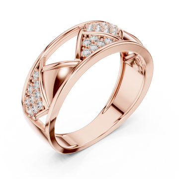  Rose Gold Whispering Trails Statement Ring Right View