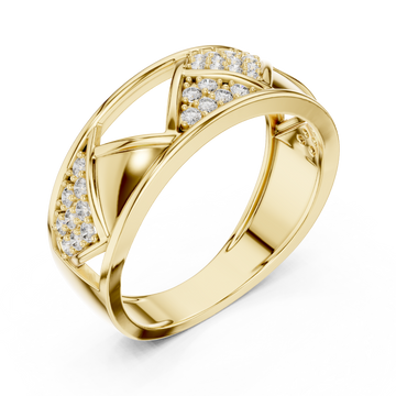 Gold Whispering Trails Statement Ring Right View