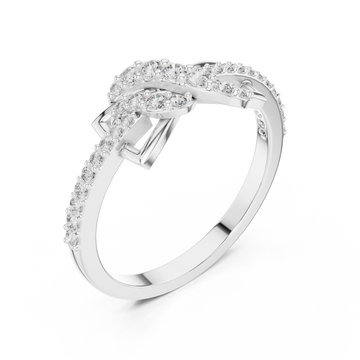  White Gold Enchanted Blossom Sentiment Band Right View