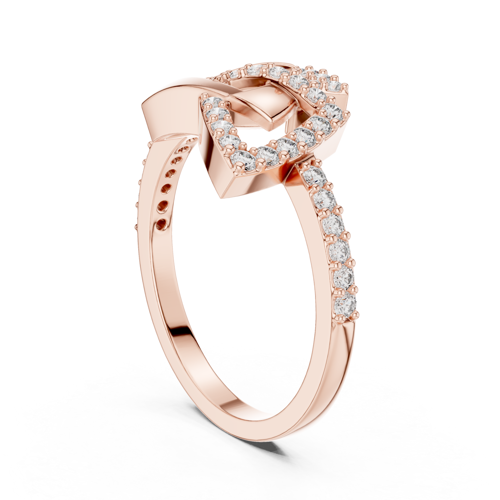  Rose Gold Whispering Petal Ascent Left View