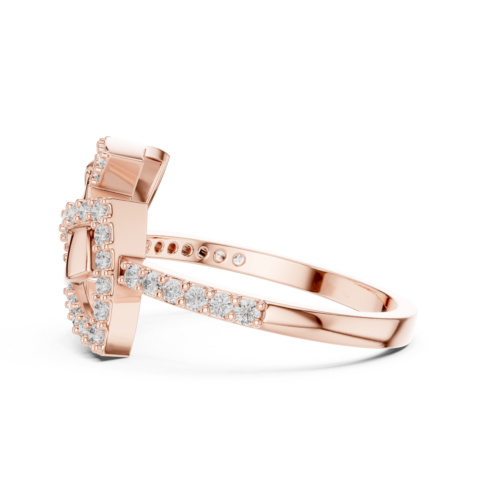  Rose Gold Whispering Petal Ascent Side View