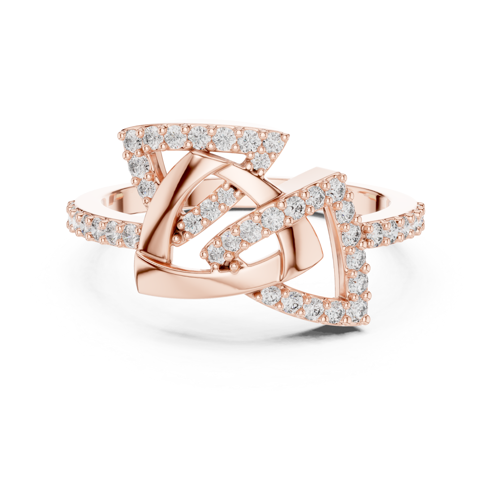  Rose Gold Whispering Petal Ascent Front View