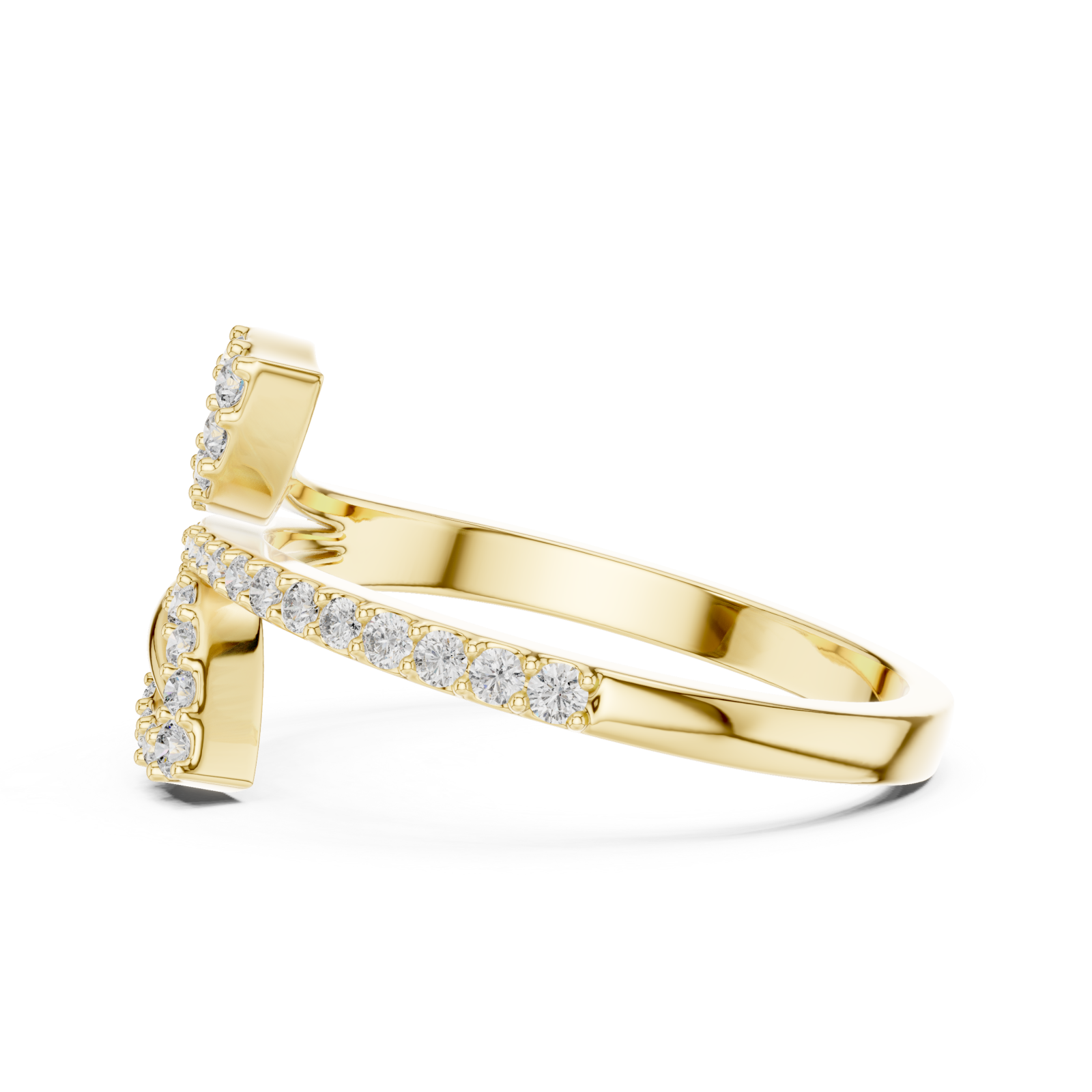  Gold Eternal Loop Embrace Side View