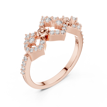  Rose Gold Harmony Twist Guardian Band Right View