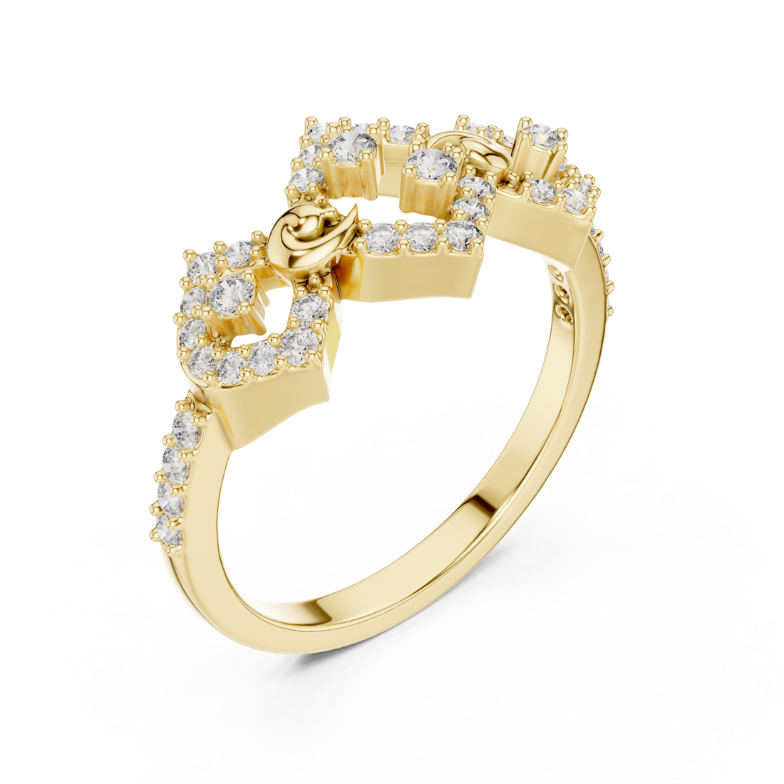 Gold Harmony Twist Guardian Band Right View