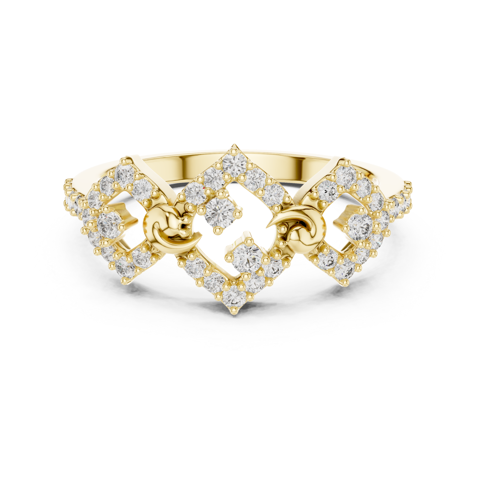  Gold Harmony Twist Guardian Band Front View