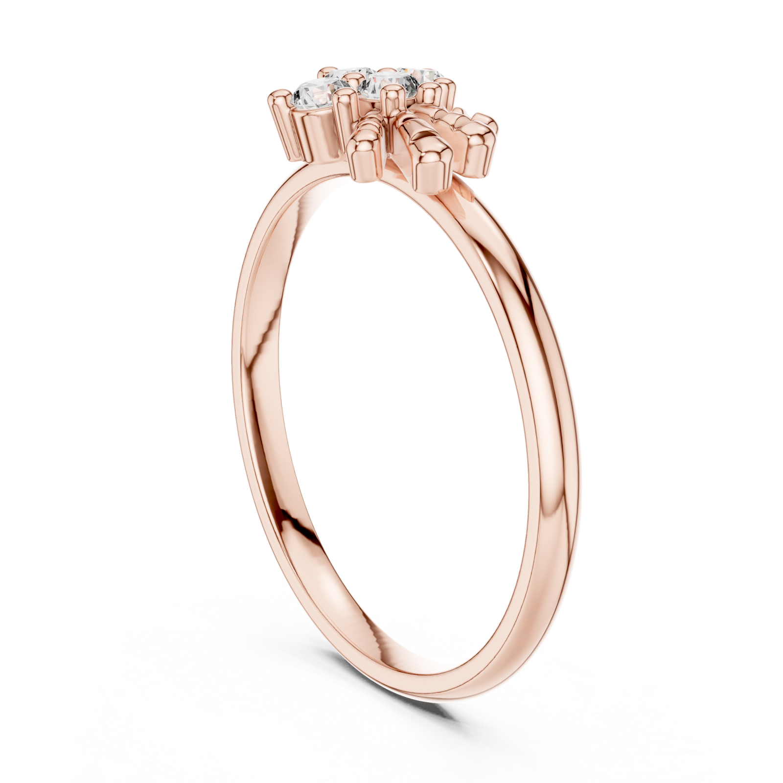  Rose Gold Infinite Embrace Solstice Unity Signature Ring Left View
