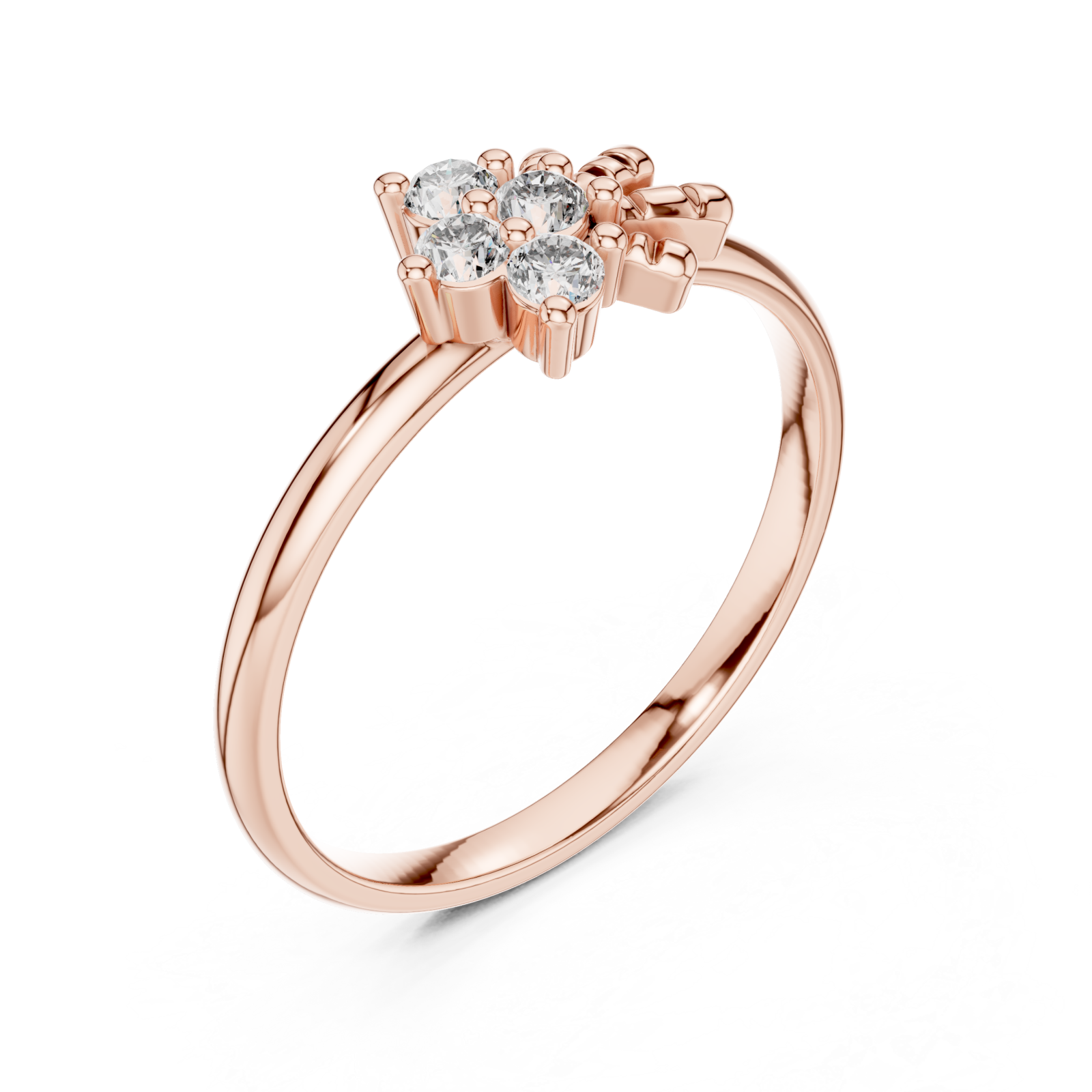  Rose Gold Infinite Embrace Solstice Unity Signature Ring Right View