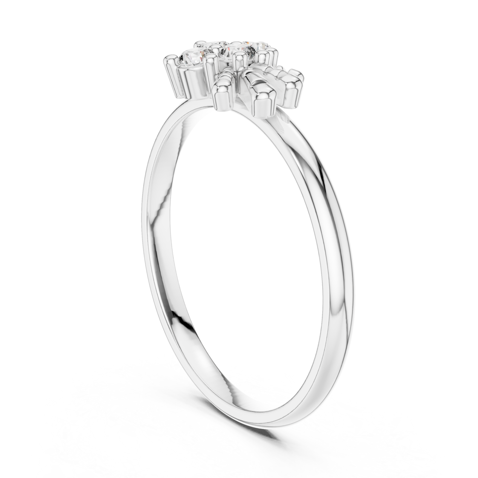  White Gold Infinite Embrace Solstice Unity Signature Ring Left View