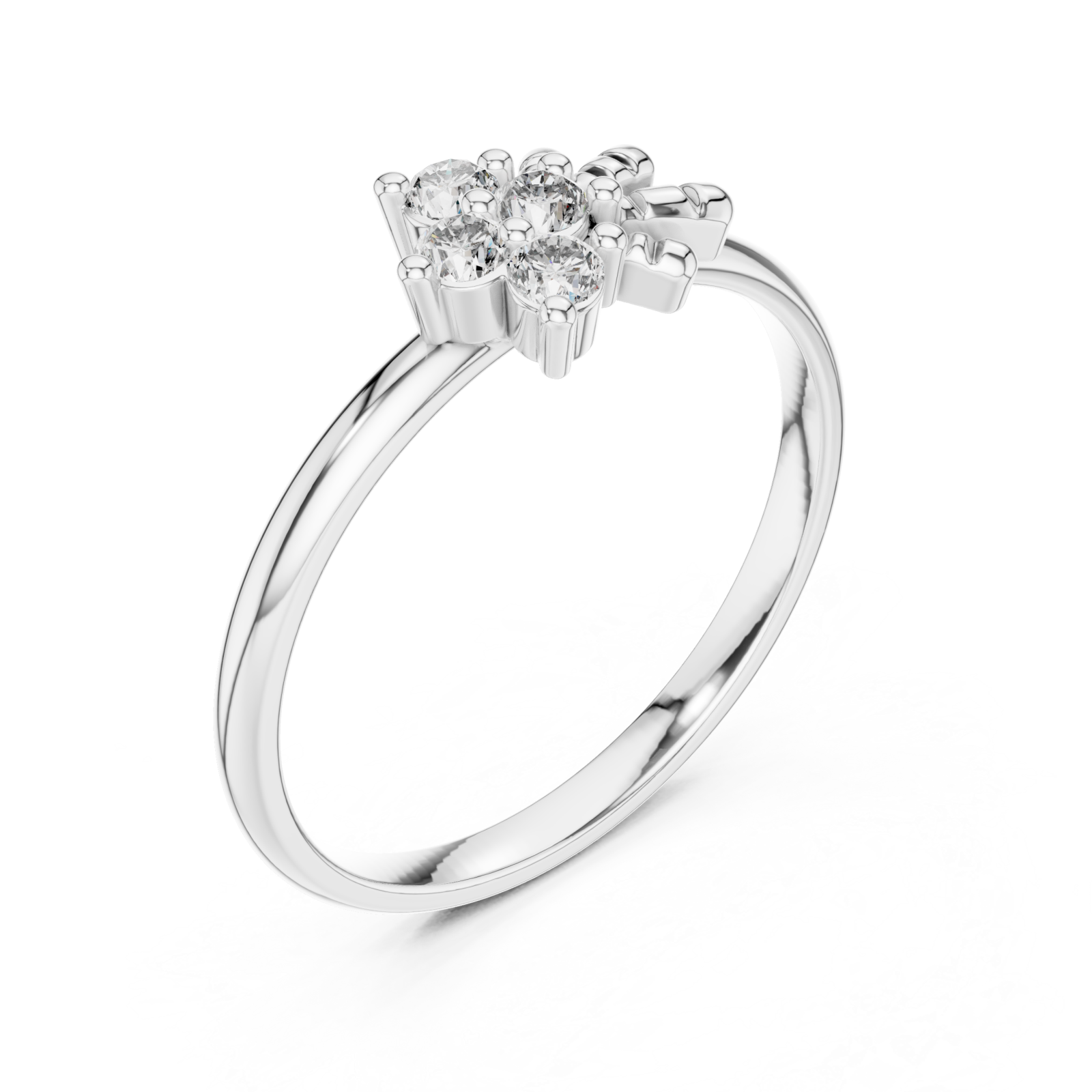  White Gold Infinite Embrace Solstice Unity Signature Ring Right View