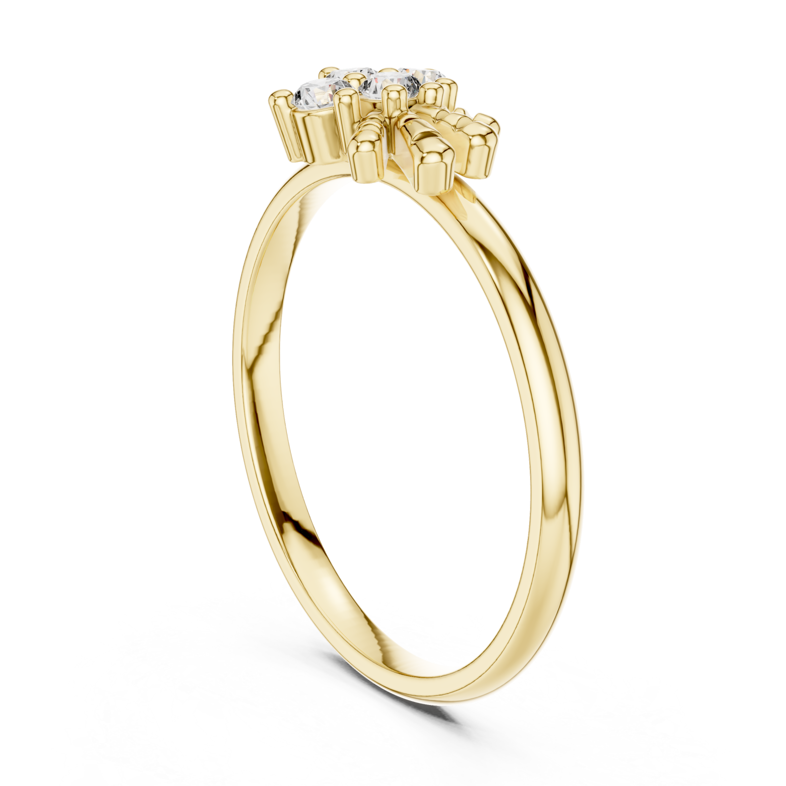  Gold Infinite Embrace Solstice Unity Signature Ring Left View