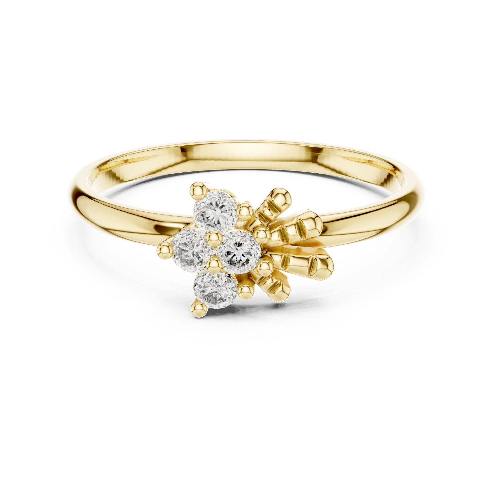  Gold Infinite Embrace Solstice Unity Signature Ring Front View