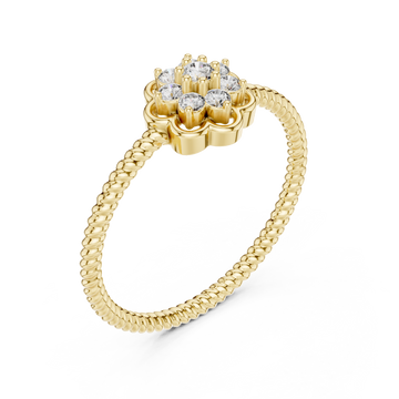 Gold Twilight Garden Blossom Band Right View