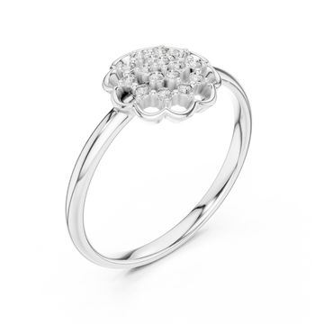  White Gold Twilight Muse Banded Ring Right View