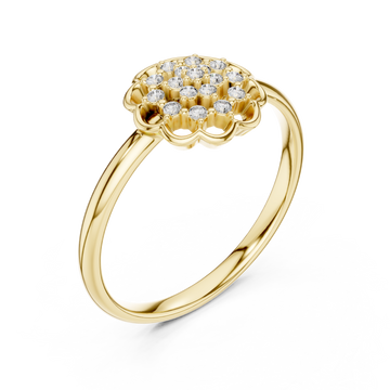 Gold Twilight Muse Banded Ring Right View