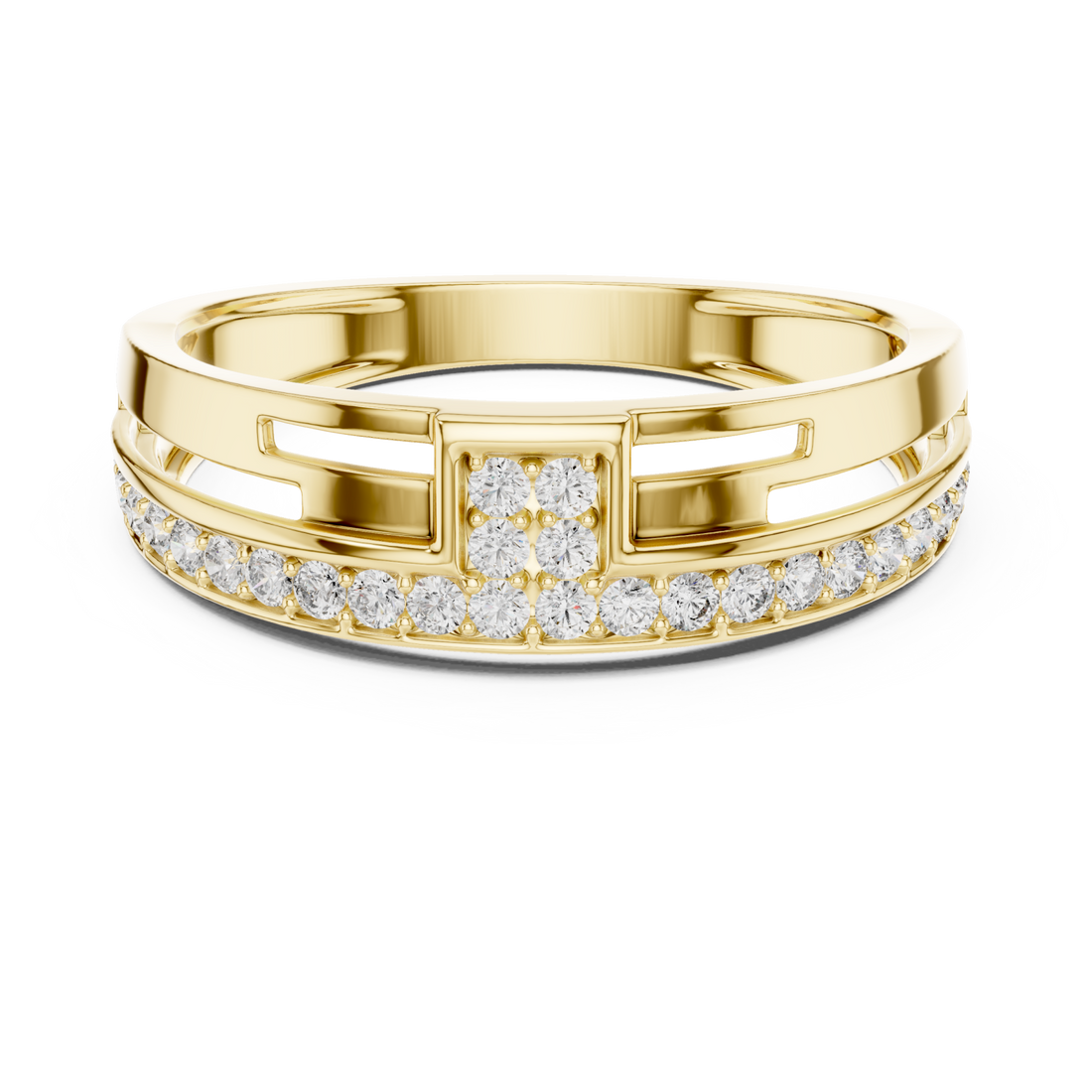 Gold Ethereal Path Radiance Statement Ring Right View