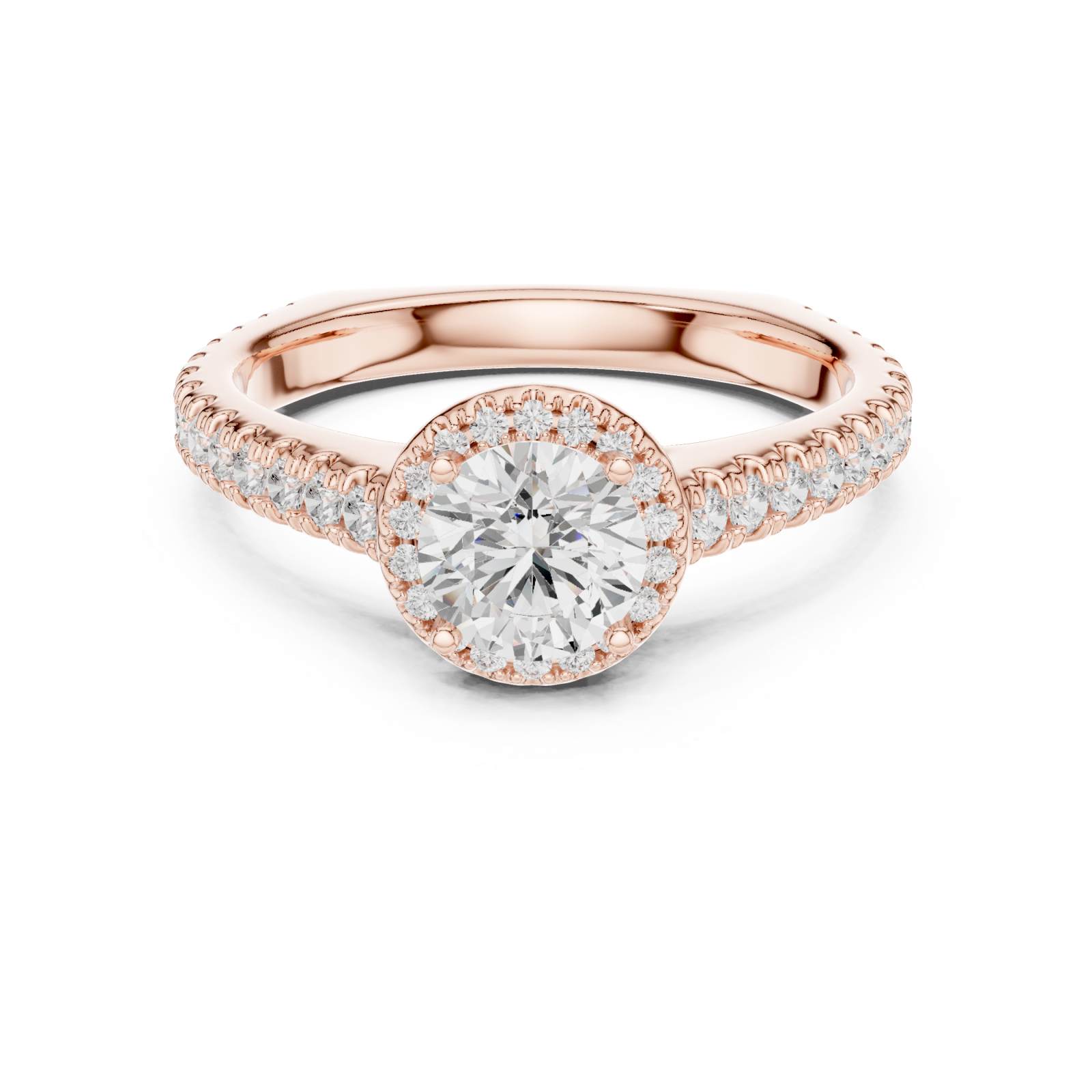  Rose Gold Aurora Muse Ribbon Band Front View