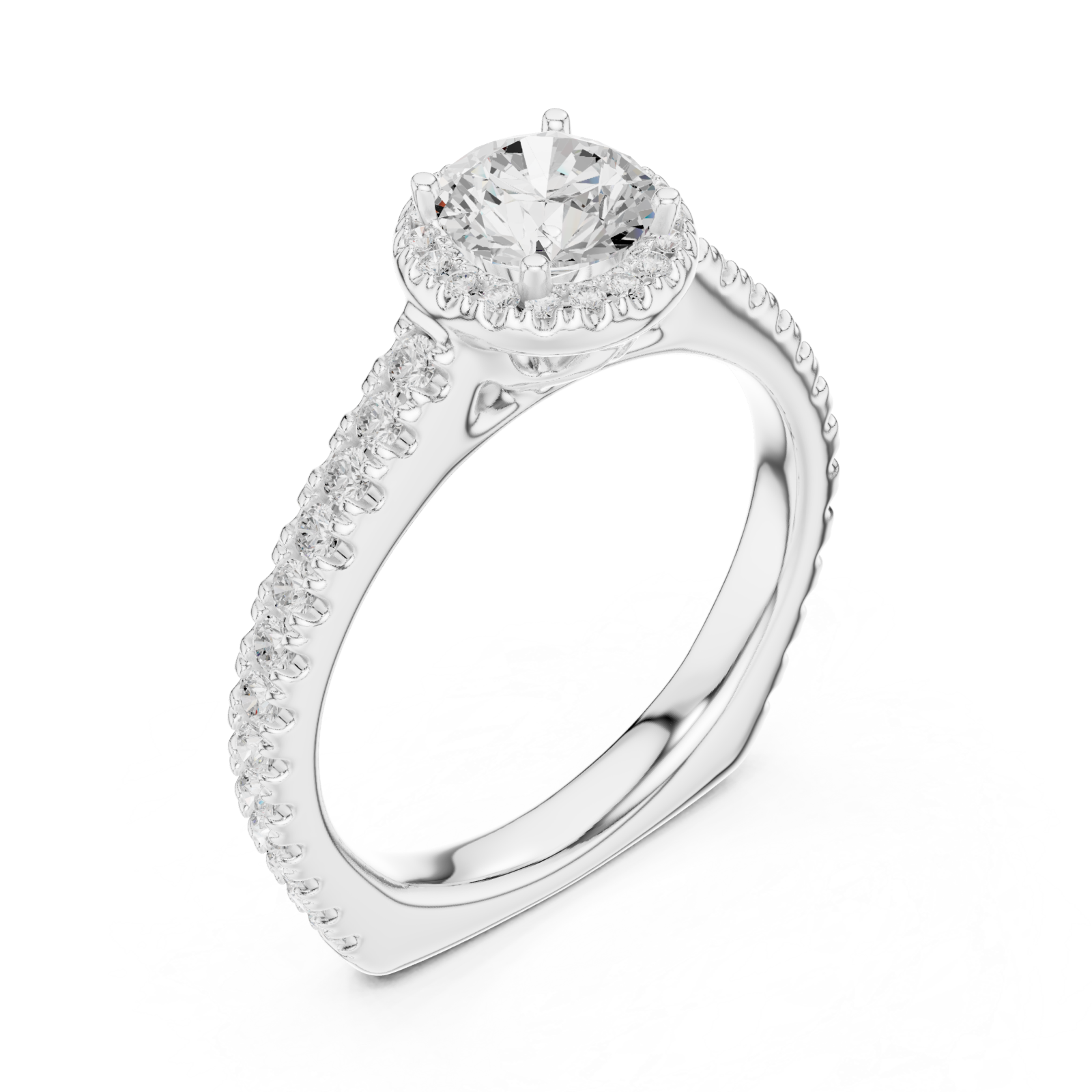  White Gold Aurora Muse Ribbon Band Right View
