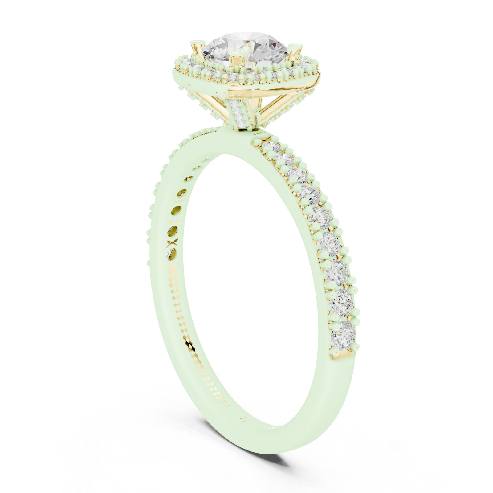  Gold Midnight Radiance Eternity Band Left View