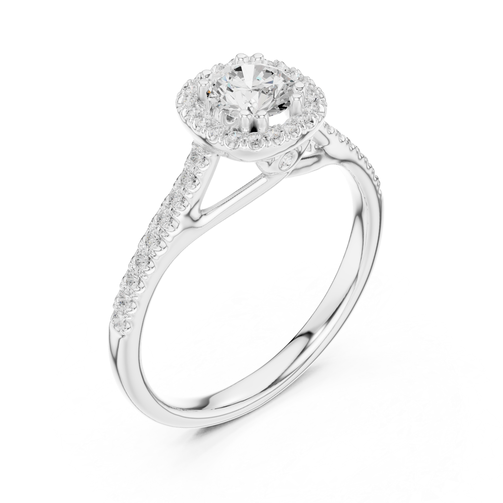  White Gold Eternal Vow Radiance Ring Right View
