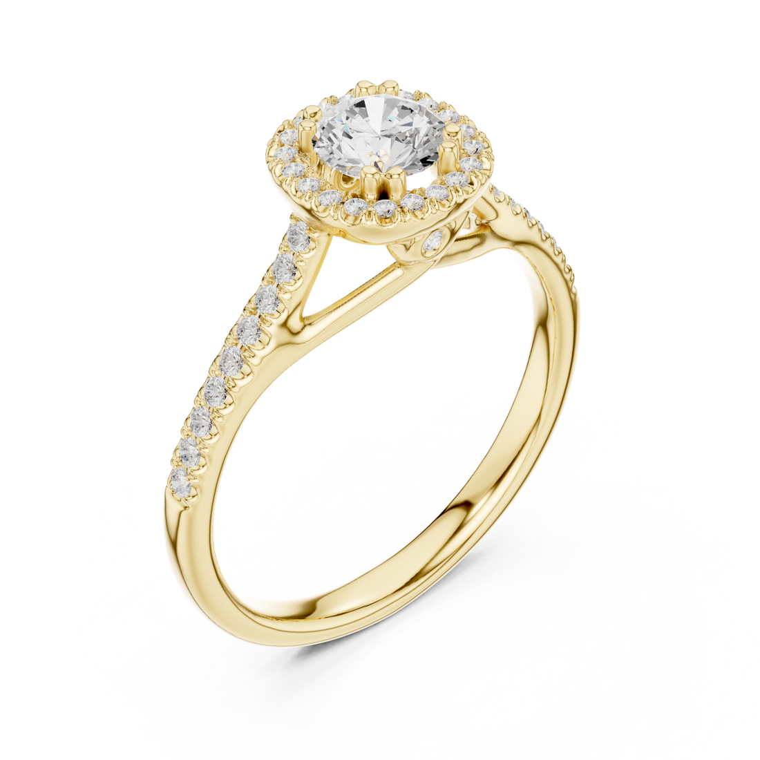 Gold Eternal Vow Radiance Ring Right View