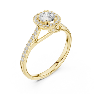 Gold Eternal Vow Radiance Ring Right View
