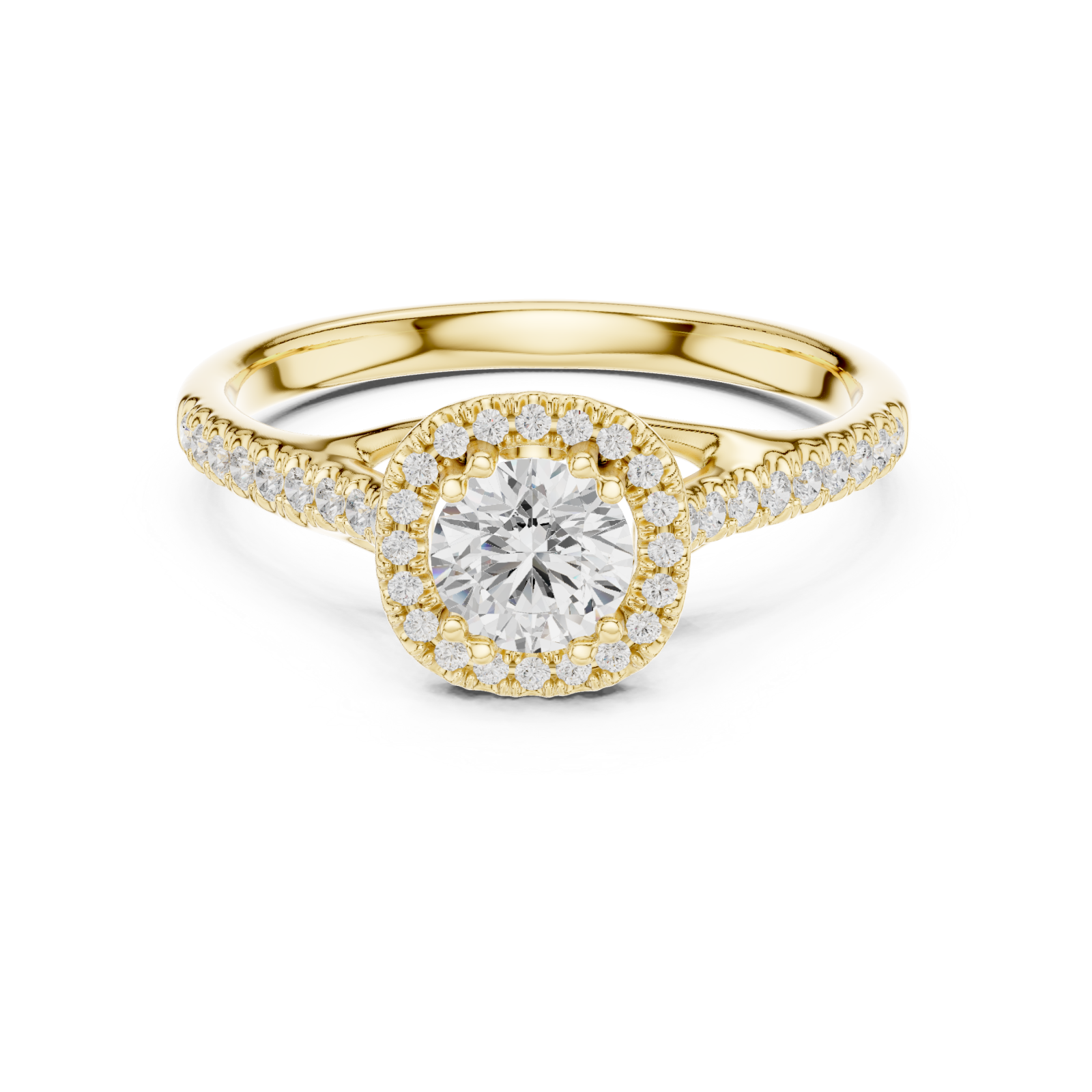  Gold Eternal Vow Radiance Ring Front View