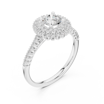  White Gold Radiance Grandeur Halo Ring Right View