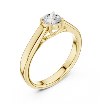 Gold Luminous Serenity Classic Solitaire Engagement Ring Right View