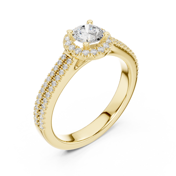 Gold Blossom Embrace Eternity Ring Right View