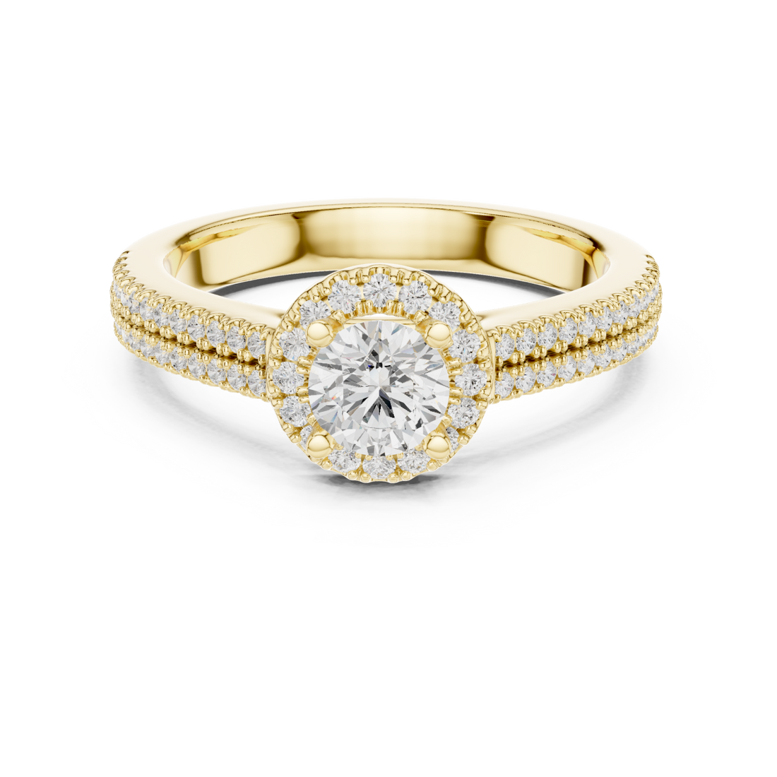 Gold Blossom Embrace Eternity Ring Right View
