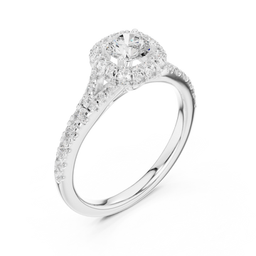  White Gold Eclipse Embrace Aura Band Ring Right View