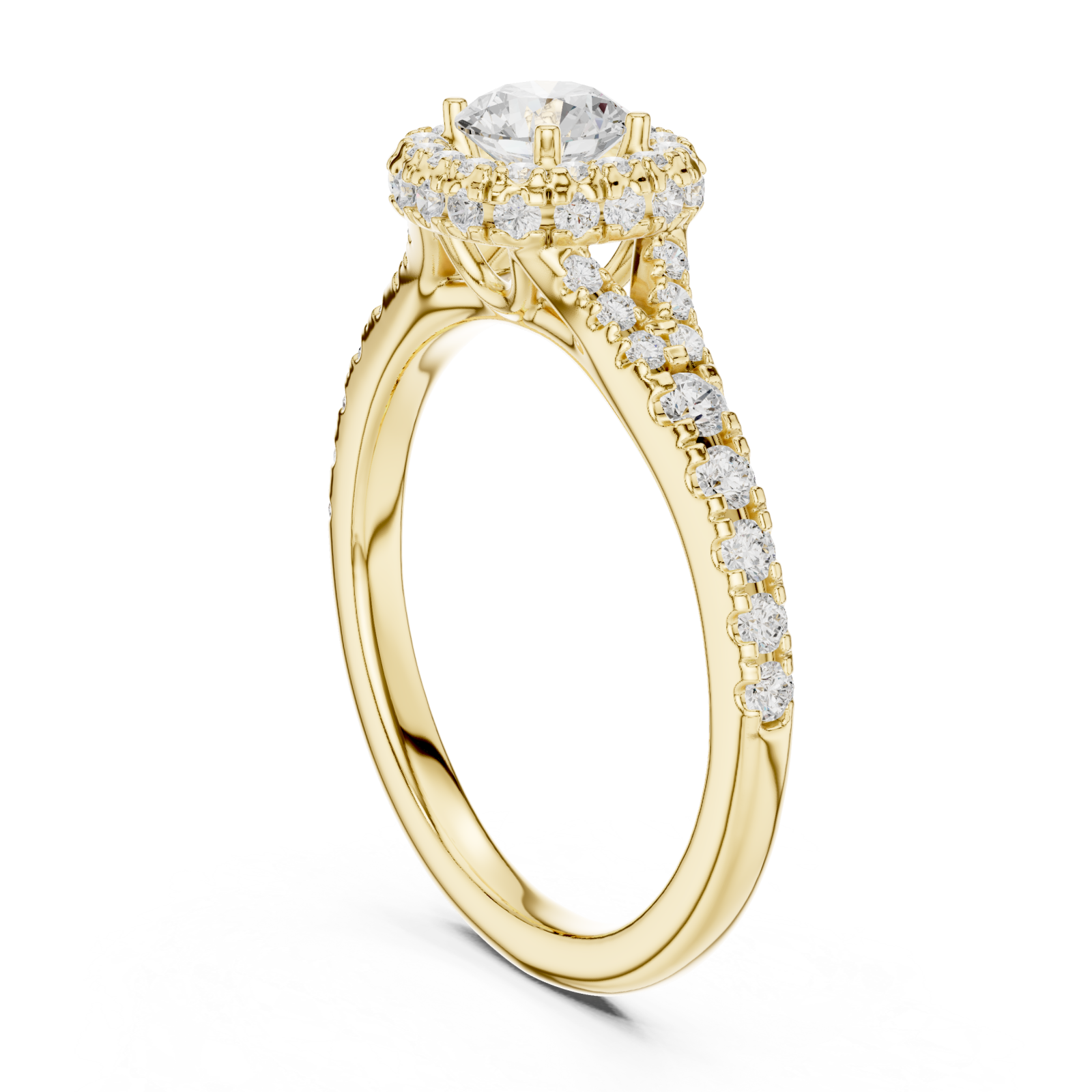 Gold Eclipse Embrace Aura Band Ring Left View