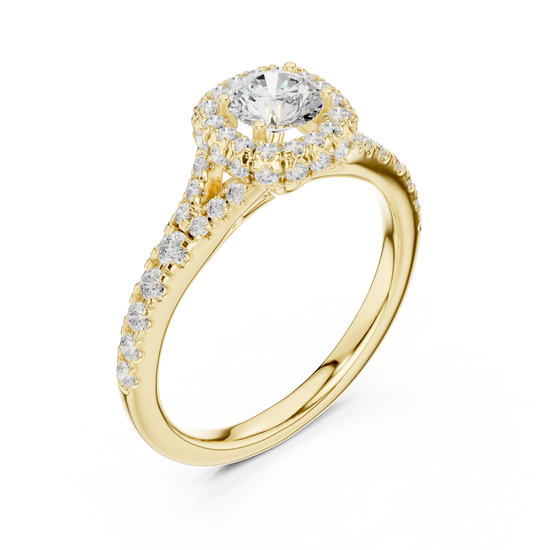 Gold Eclipse Embrace Aura Band Ring Right View